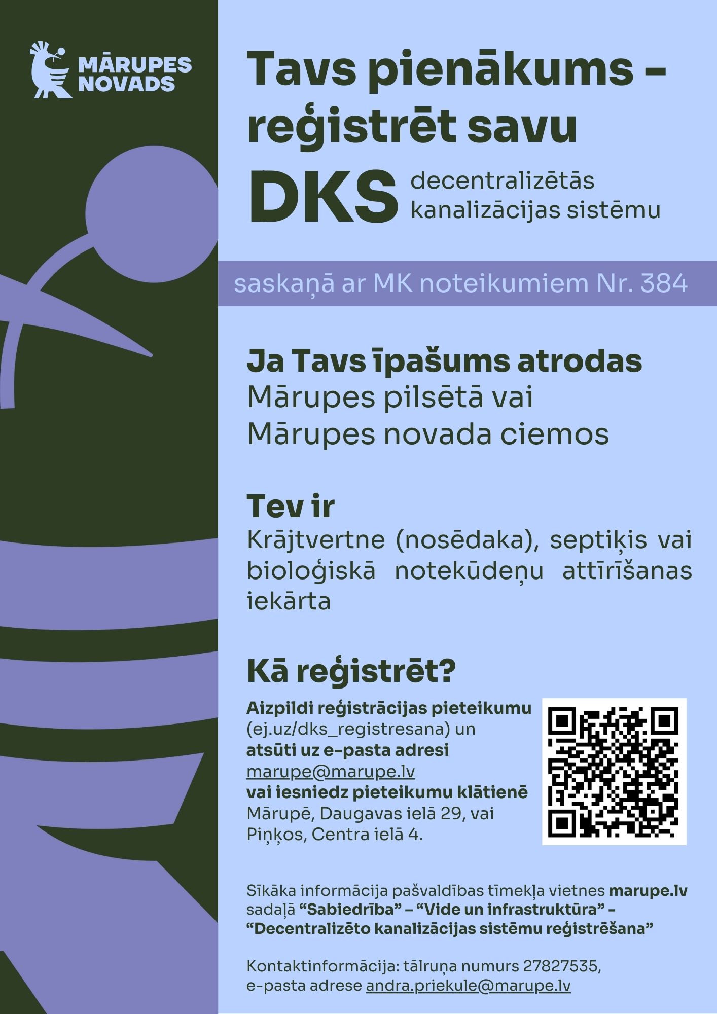 Krāsains fons ar teksta grafiku par kanalizācijas sistēmu reģistru