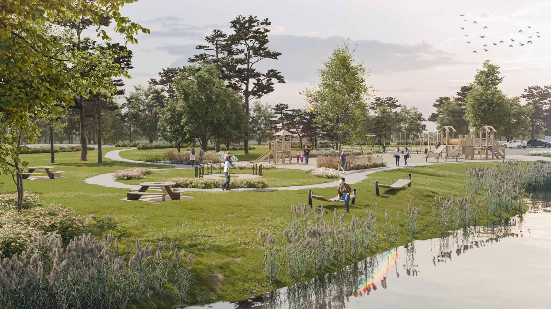 vides attīstības projekta vizualizācija