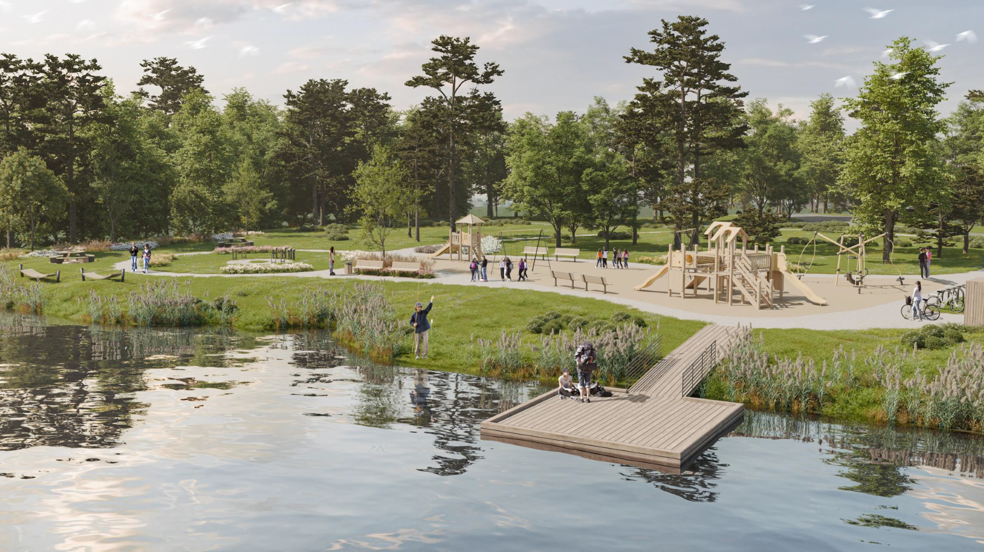 vides attīstības projekta vizualizācija