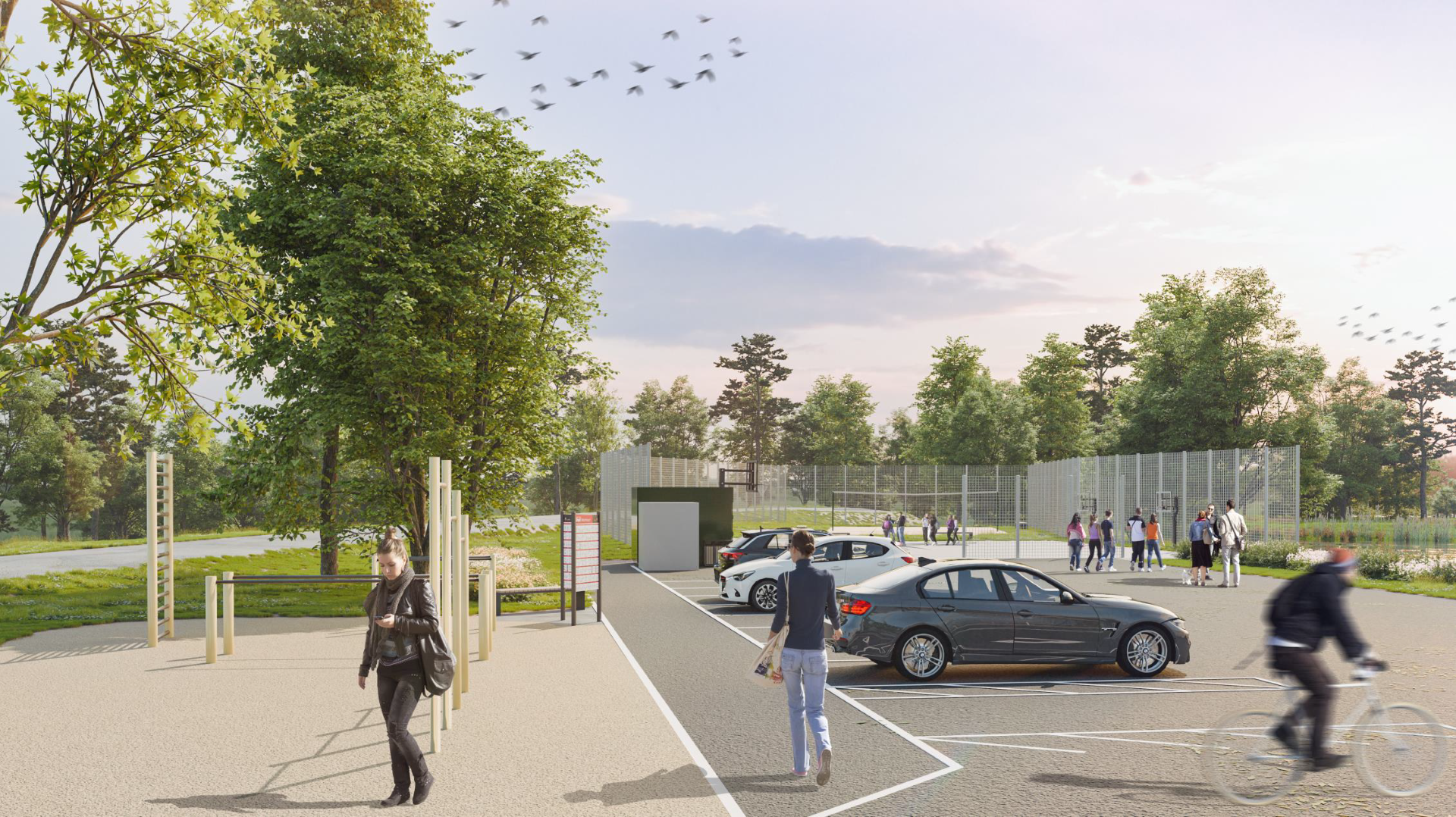 vides attīstības projekta vizualizācija