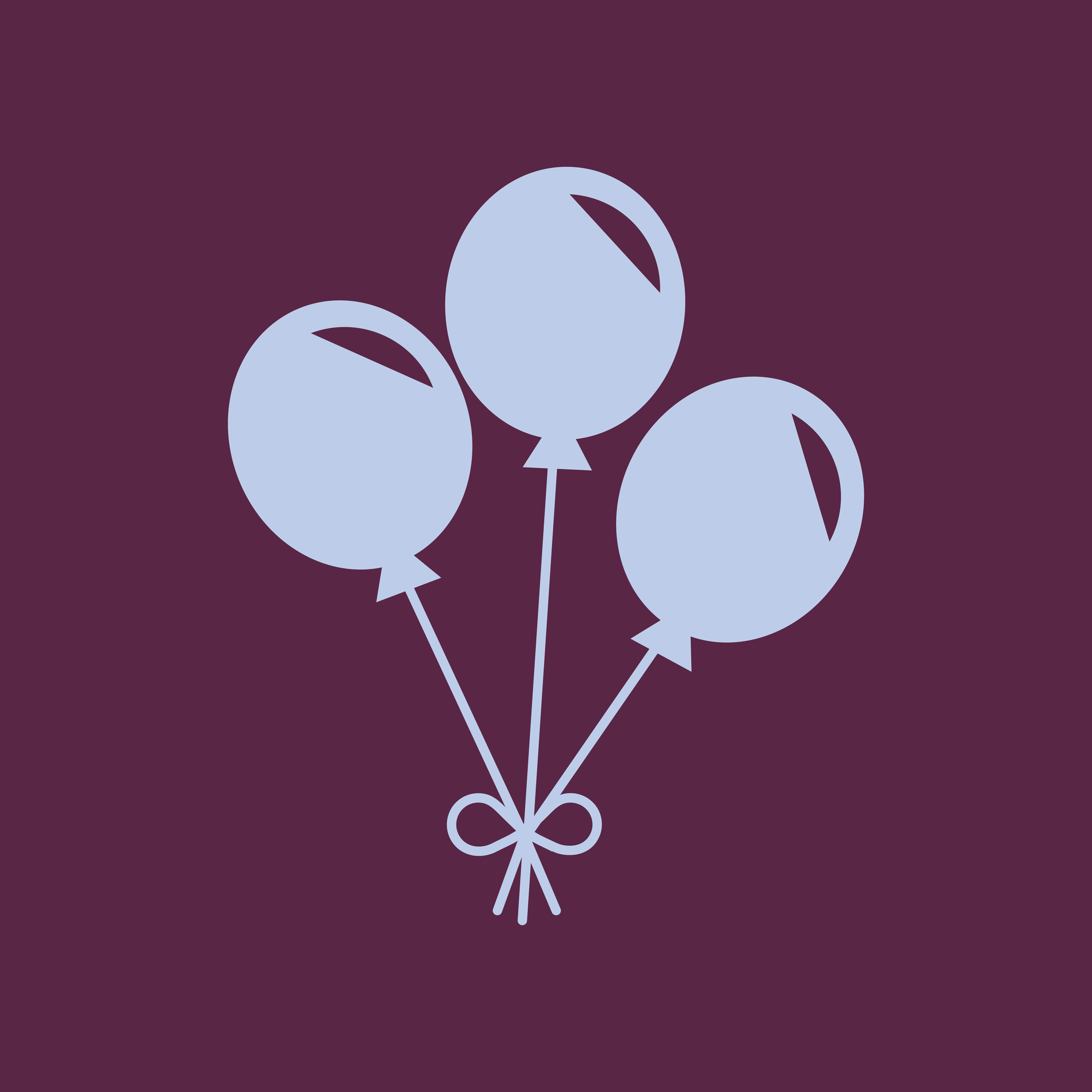 violets fons ar gaiši zilu grafiku