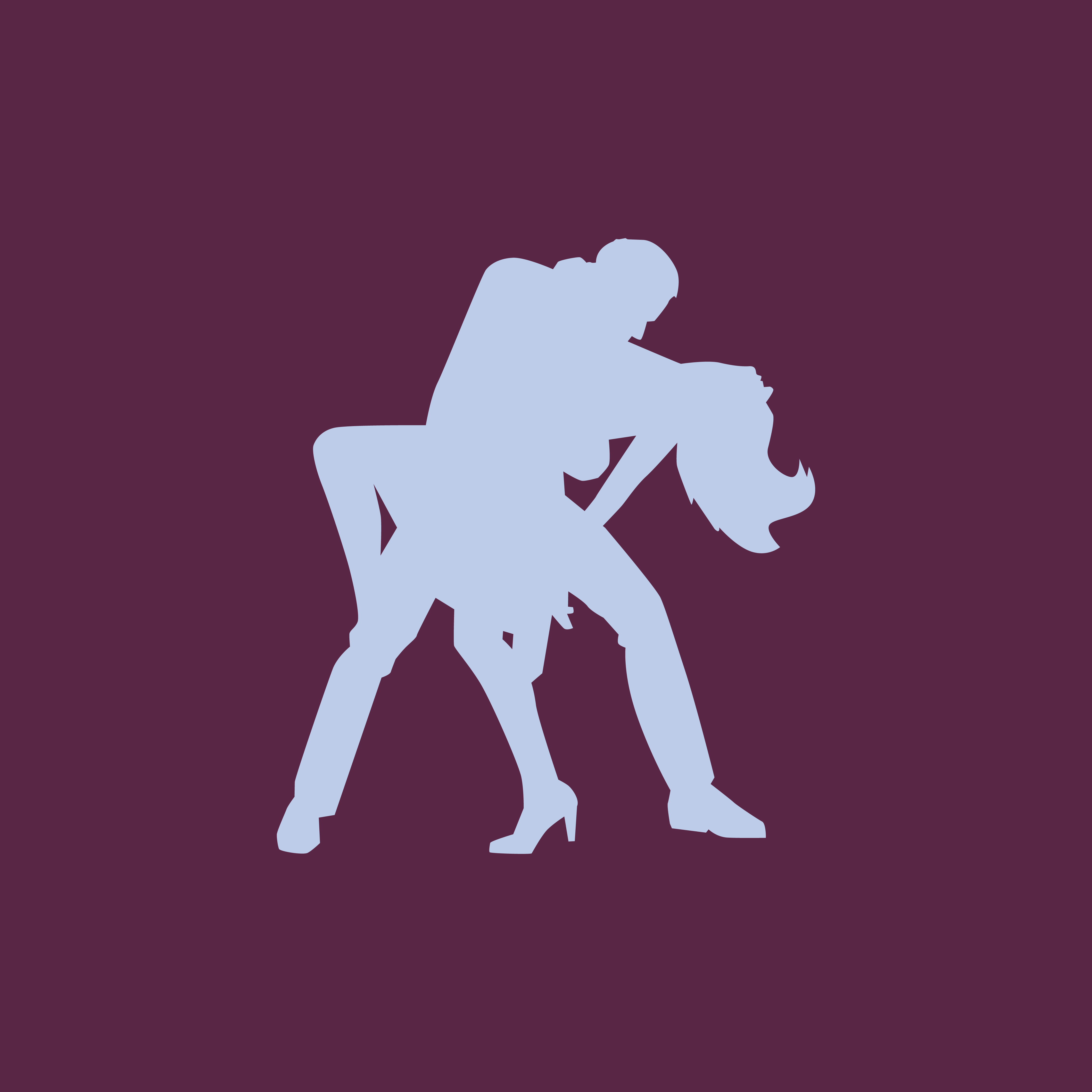 violets fons ar gaiši zilu grafiku