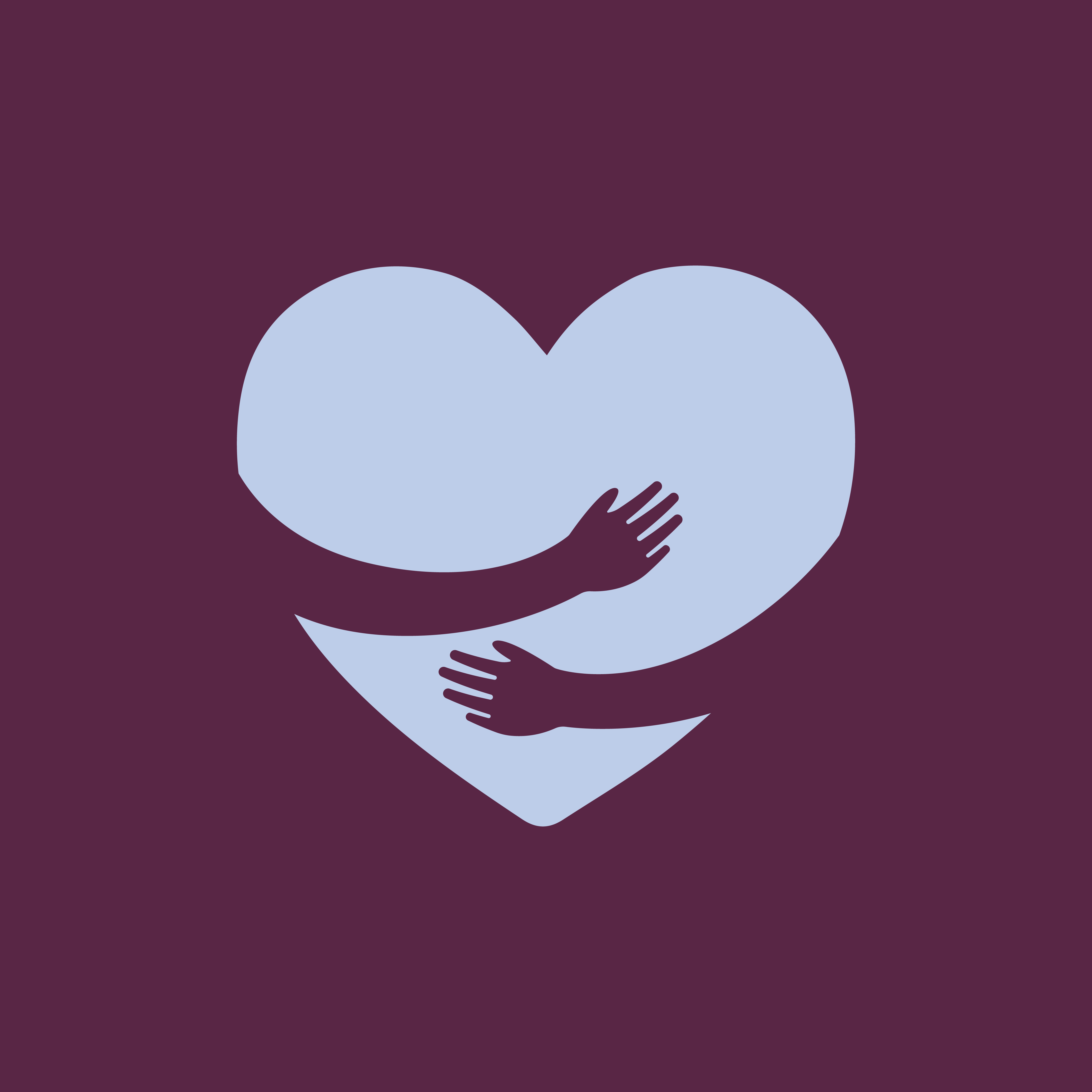 violets fons ar gaiši zilu grafiku