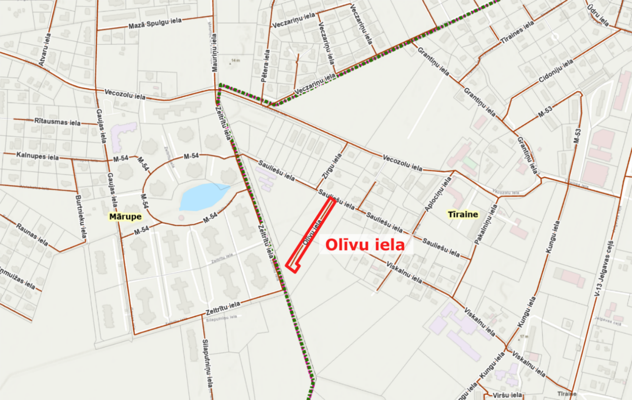 Brīvdabas teritorijas plānojuma karte