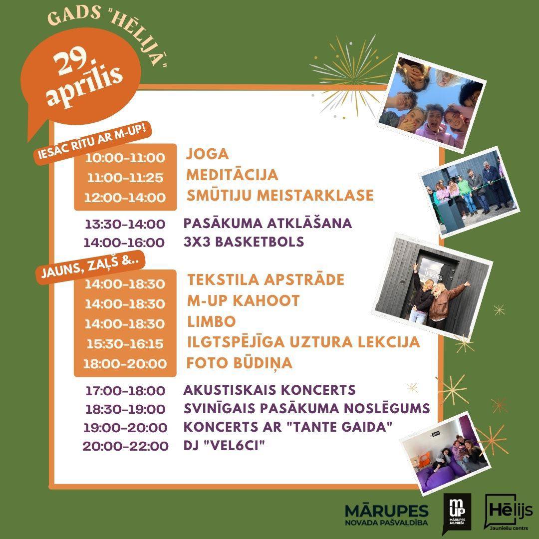 hēlijs jubilejas programma