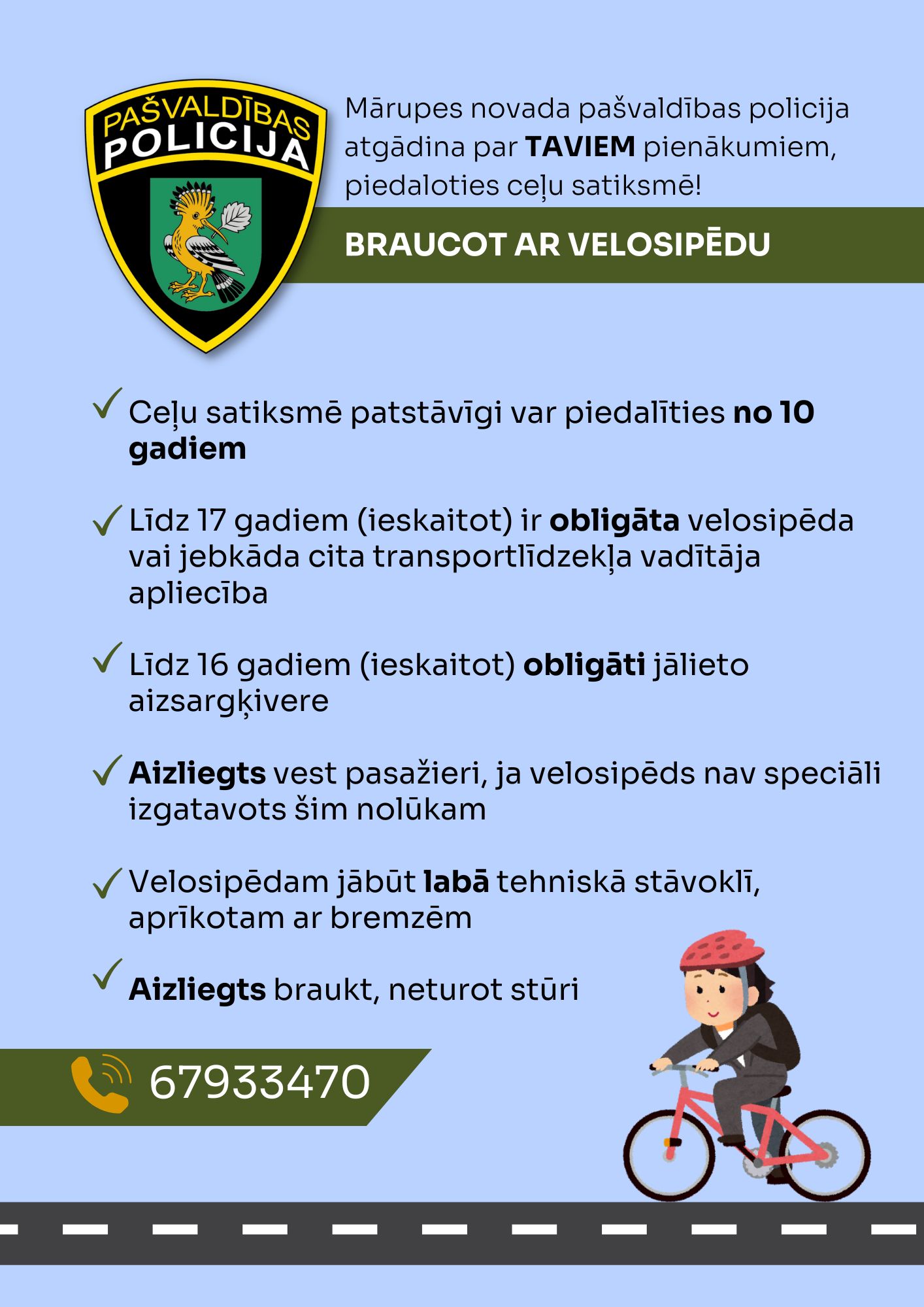 noteikumi, braucot ar riteni