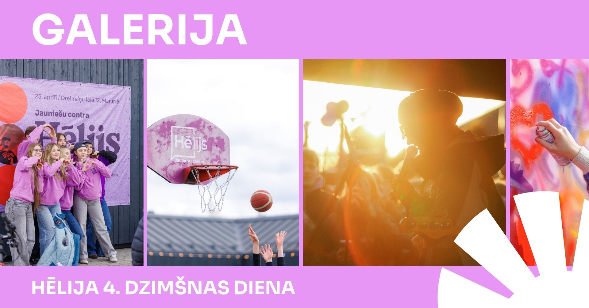 galerija ar bilžu kolāžu