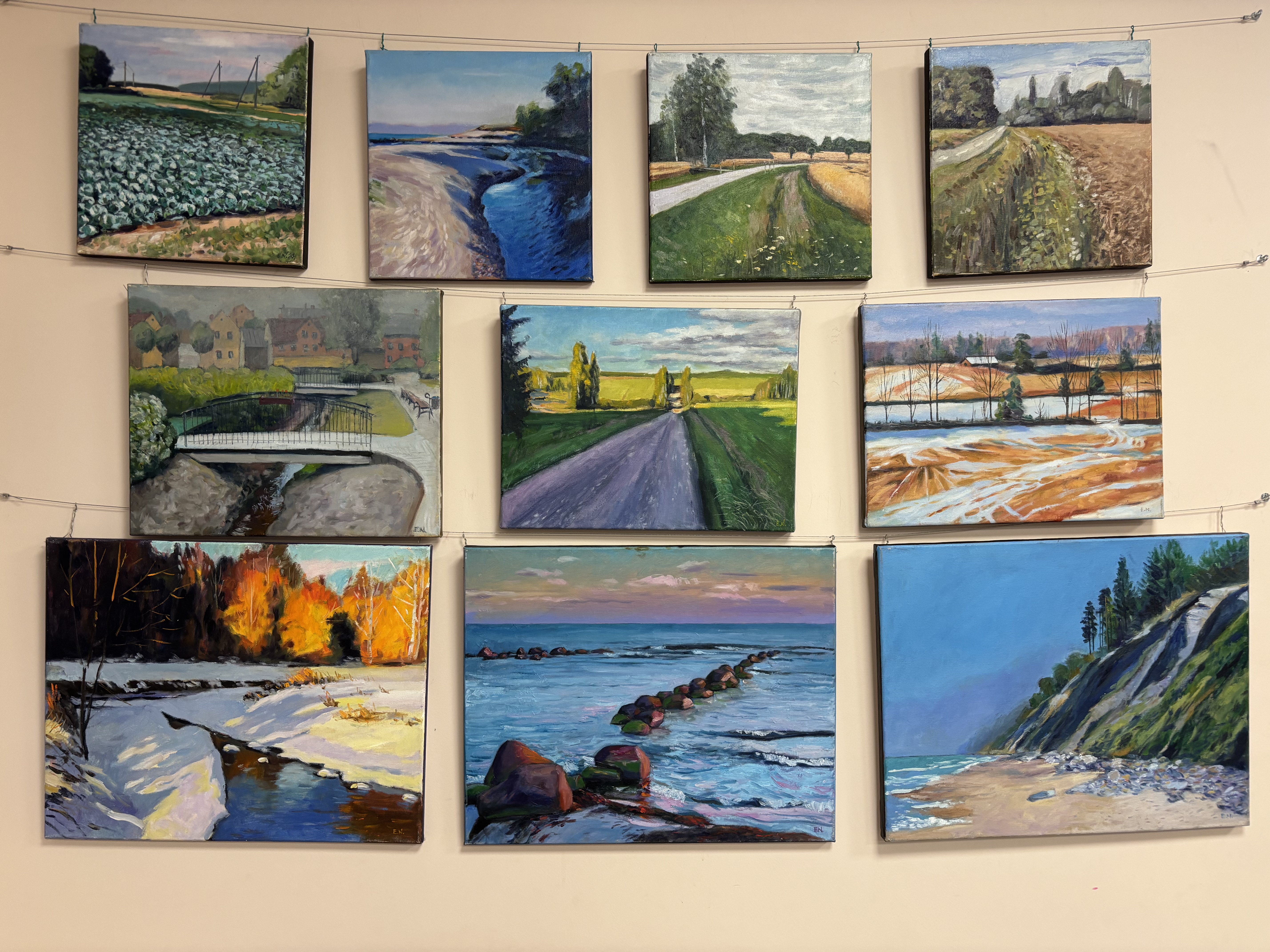 E. Neihofera gleznas - ieskats izstādē