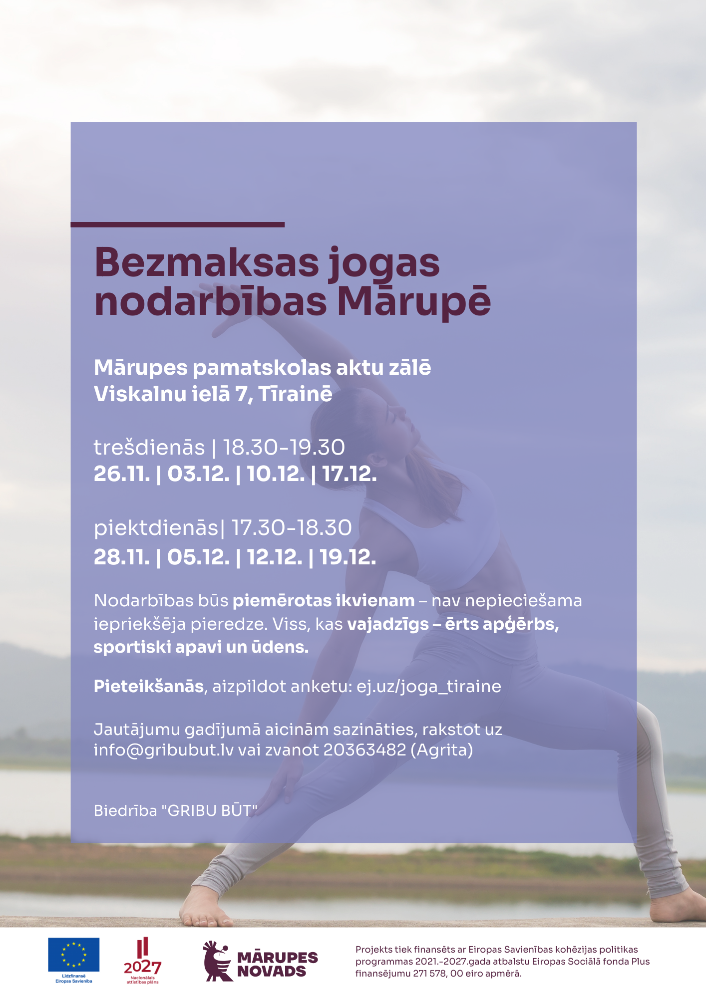 Afiša ar aprakstu par pasākumu