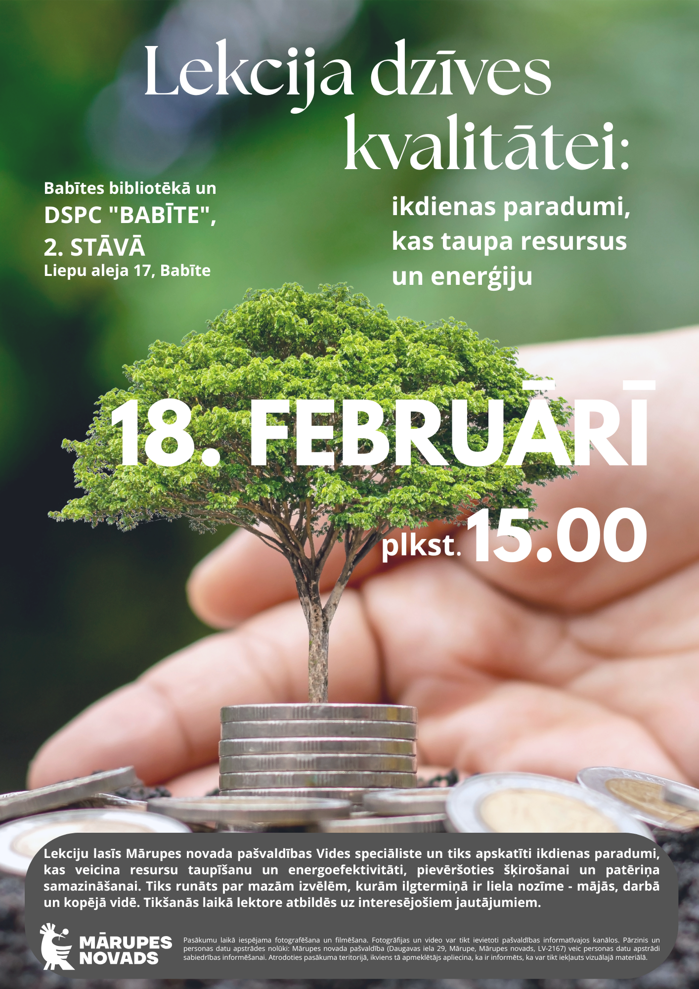 krāsains fons ar teksta grafiku par pasākumu bibliotēkā