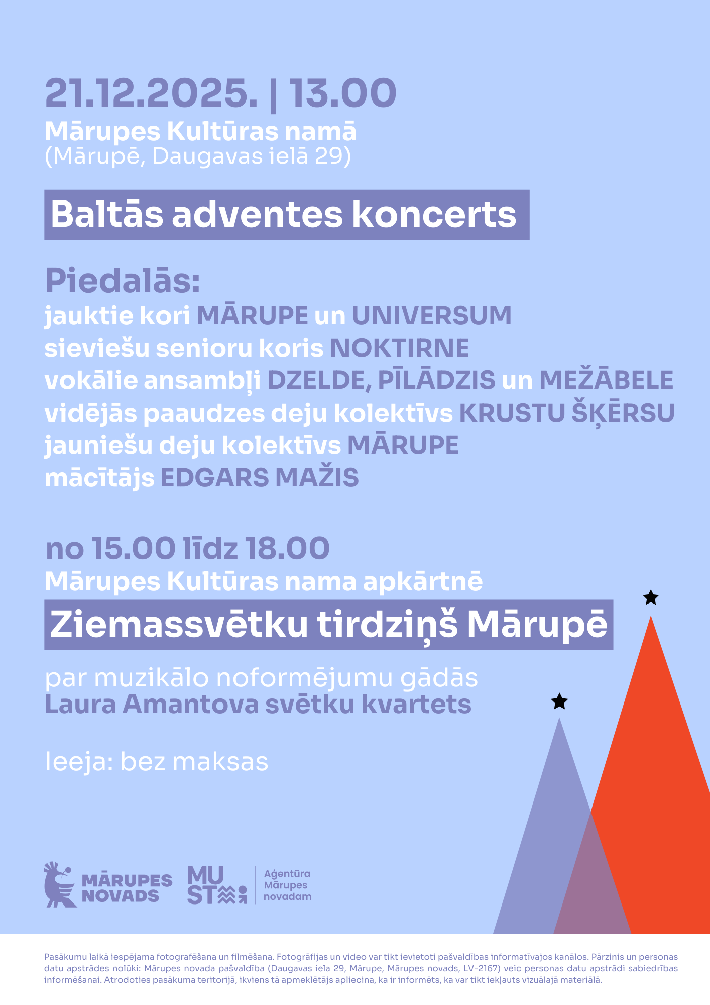 Gaiši zils fons ar krāsainu grafiku