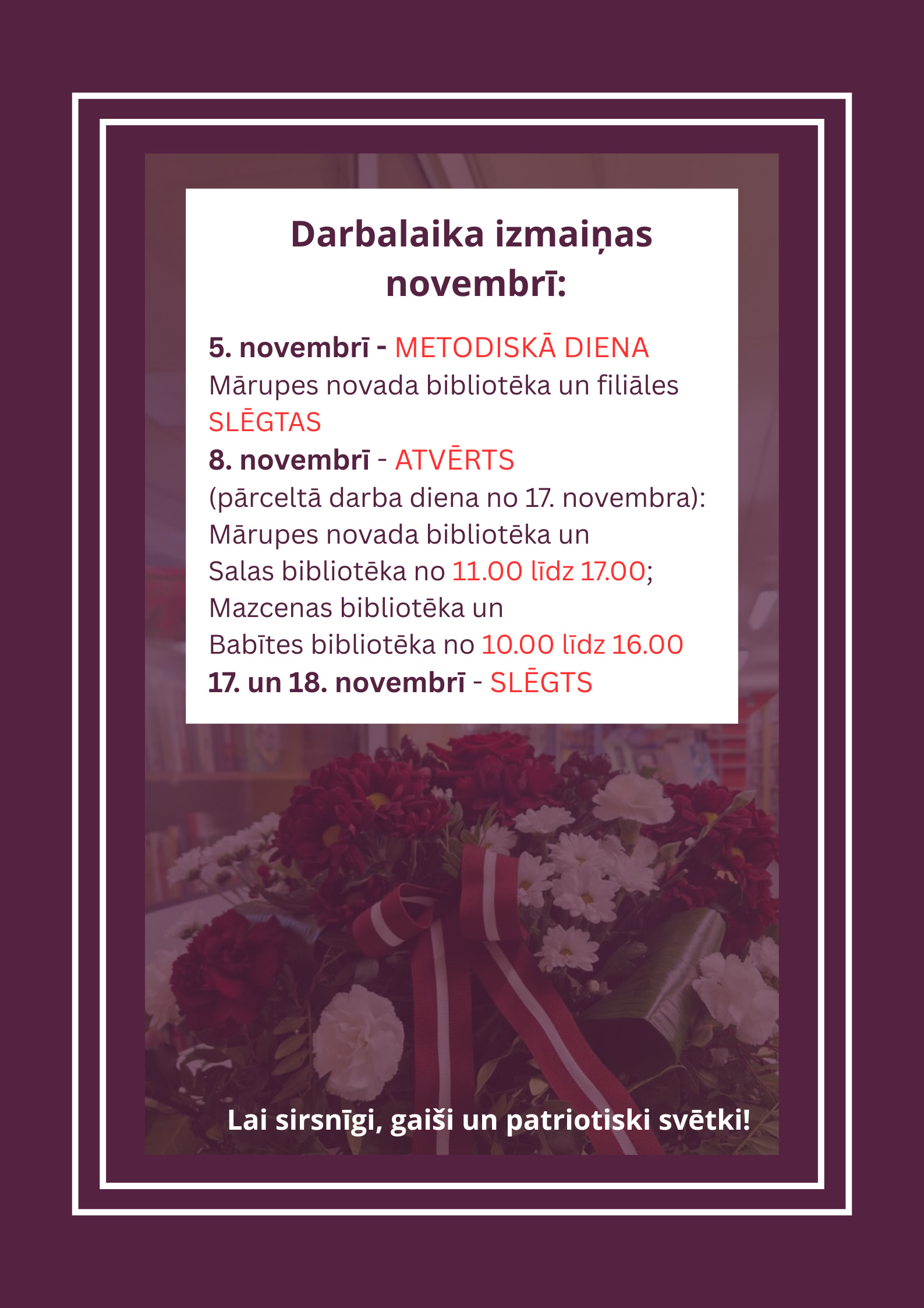 Violets fons ar tekstu un darbalaika izmaiņām