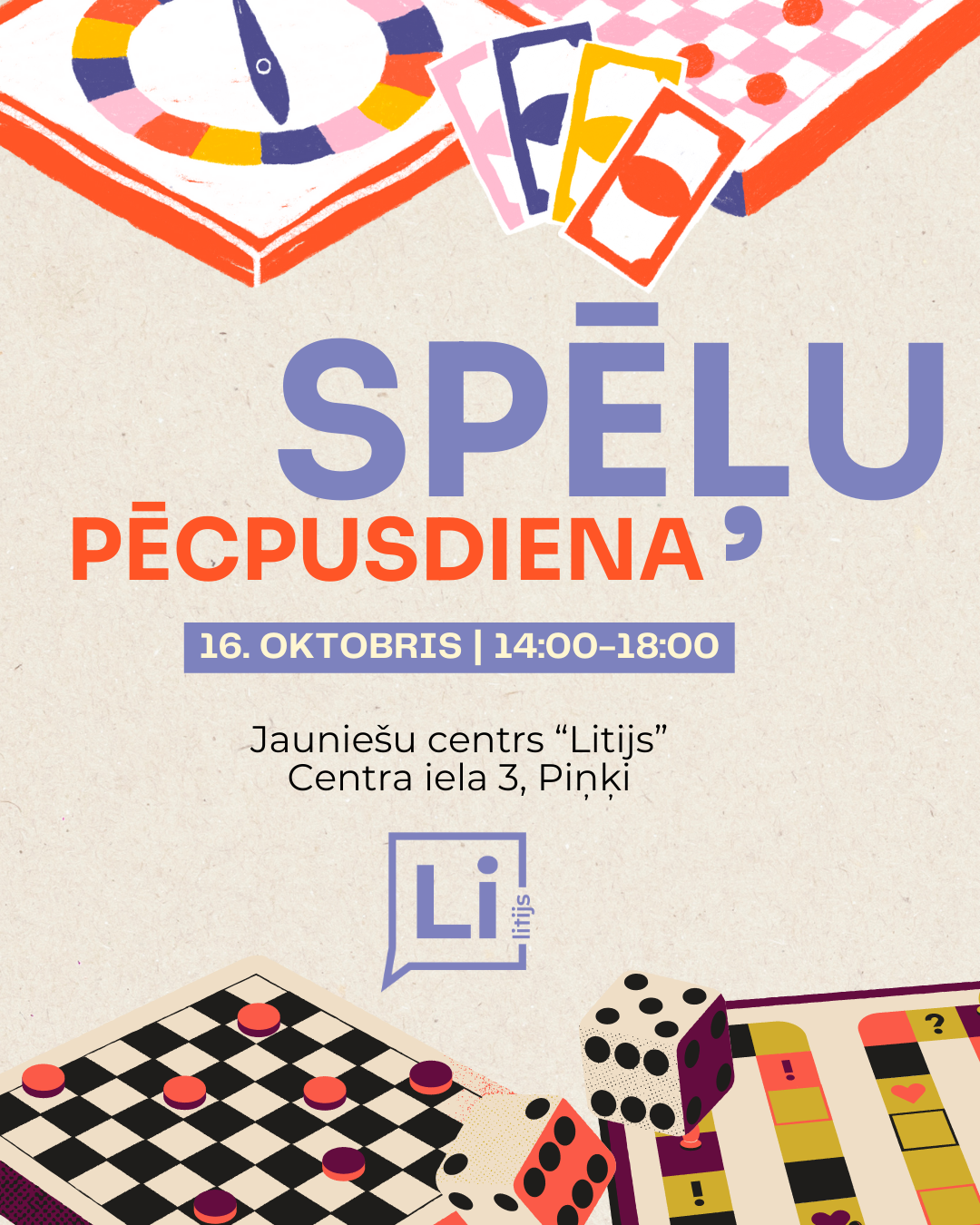 Gaišs fons ar krāsainu grafiku un tekstu