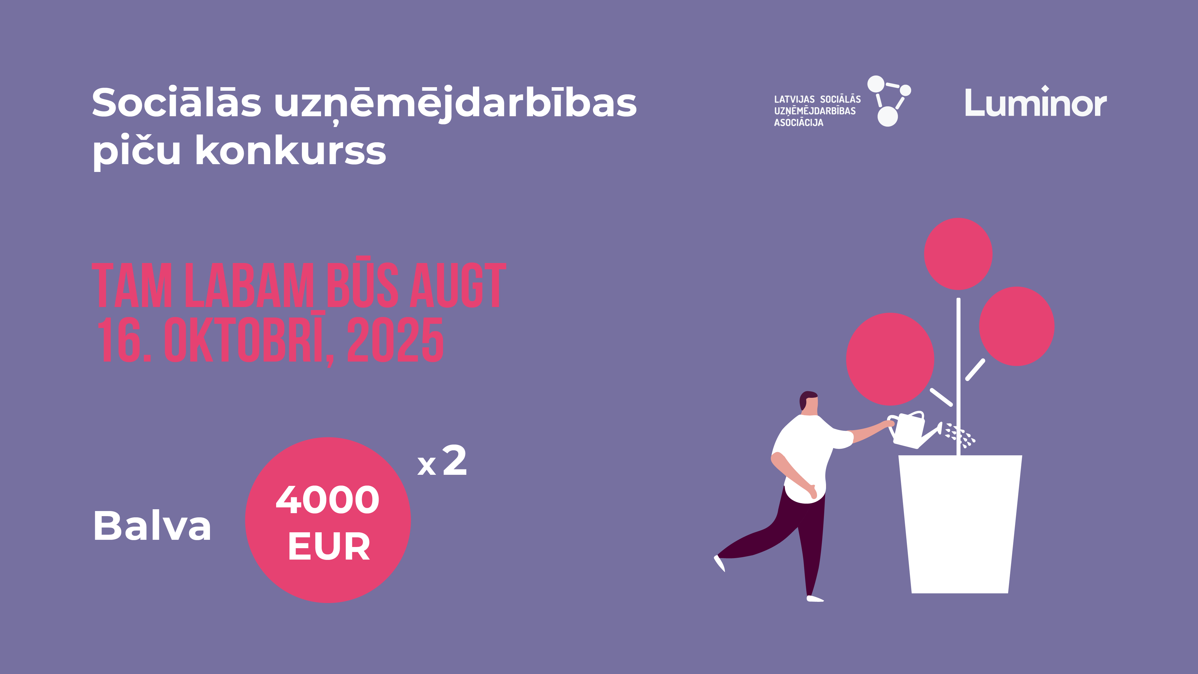 Violets fons ar krāsainu grafiku un gaišiem burtiem