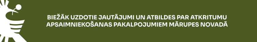 Zaļš fons ar baltu teksta un elementa grafiku
