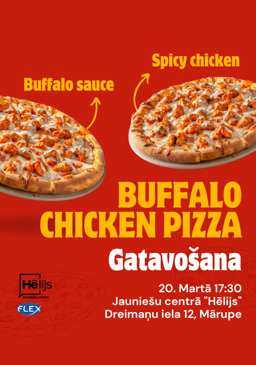 uz sarkana fona divas picas un info par meistarklasi