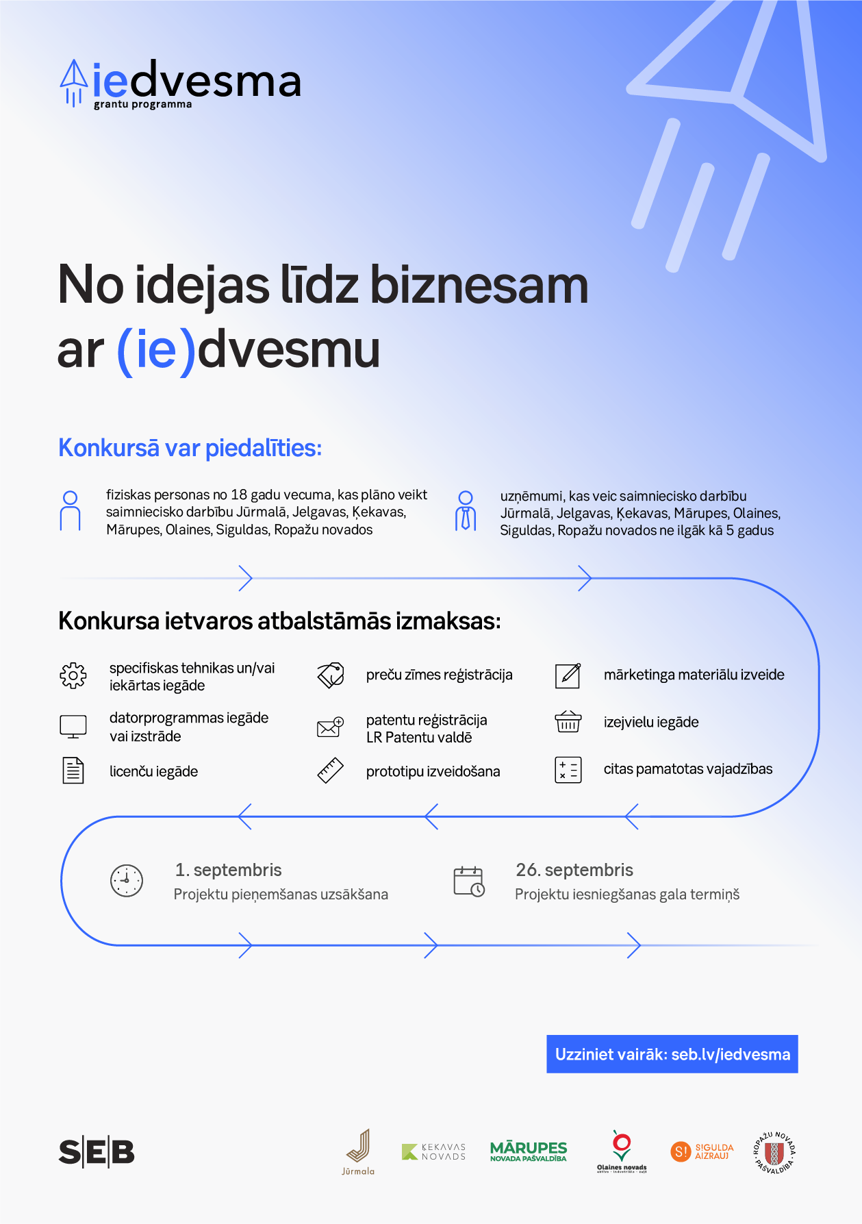 Gaišs fons un teksta elementu grafika