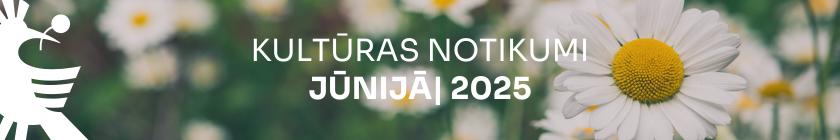 Ziedu fons ar baltu tekstu virsū