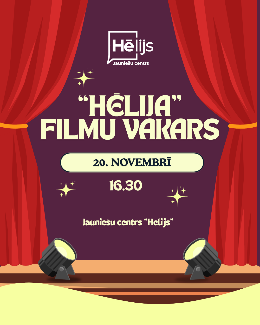 Krāsains fons ar filmu elementu grafiku