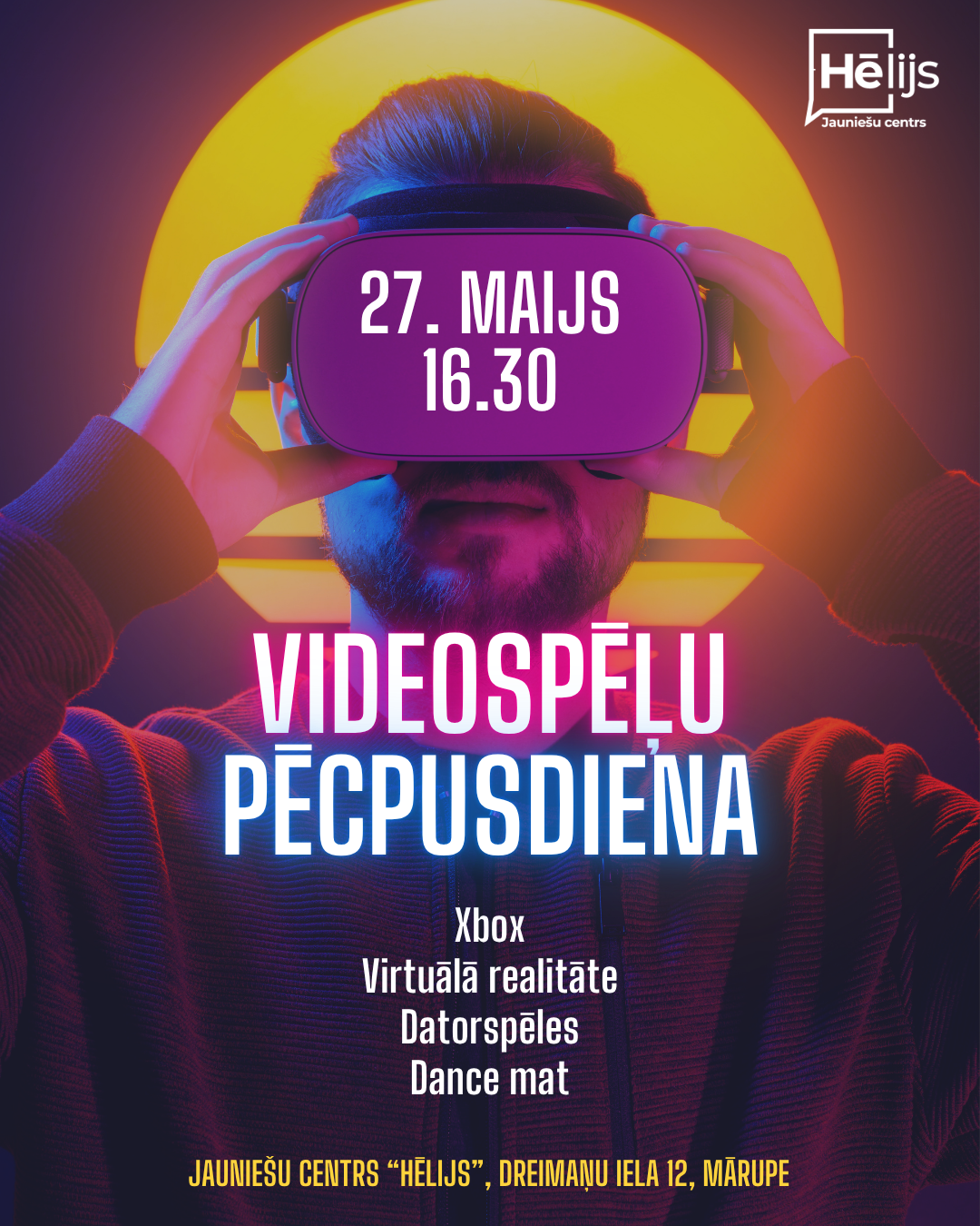 plakāts ar info