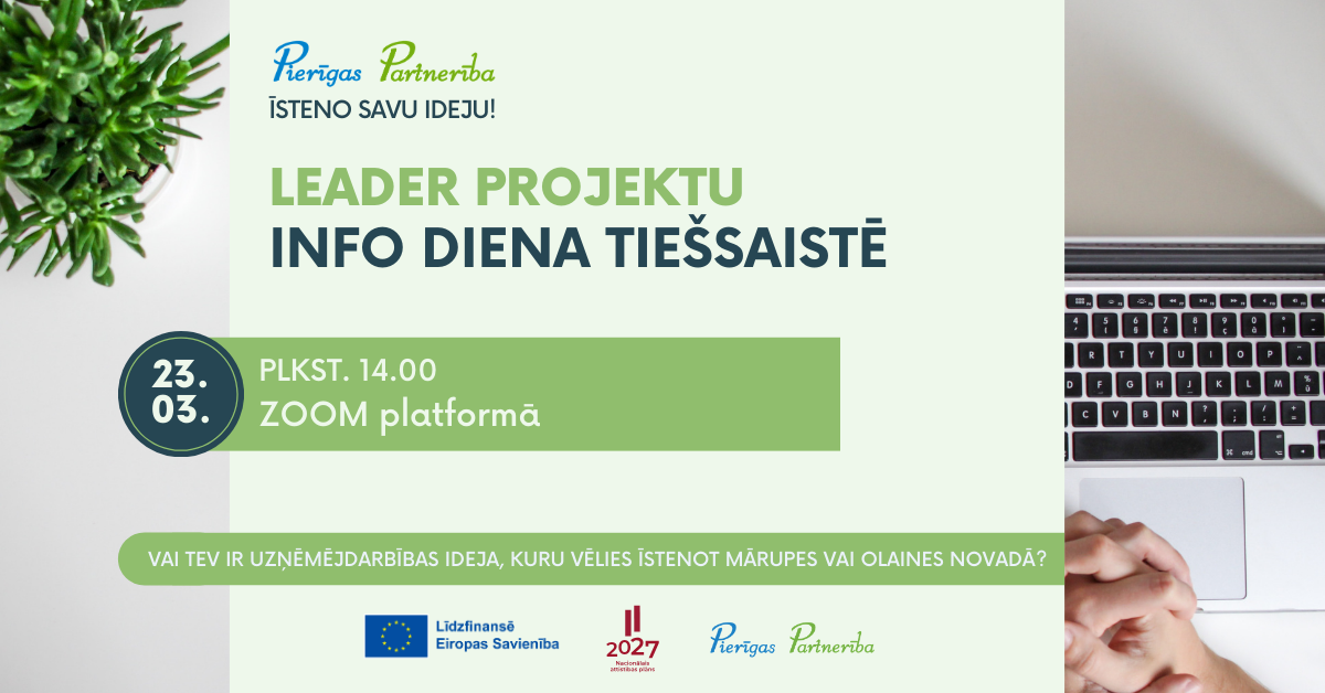 Zaļš vizuālis ar visādiem krāsainiem elementiem