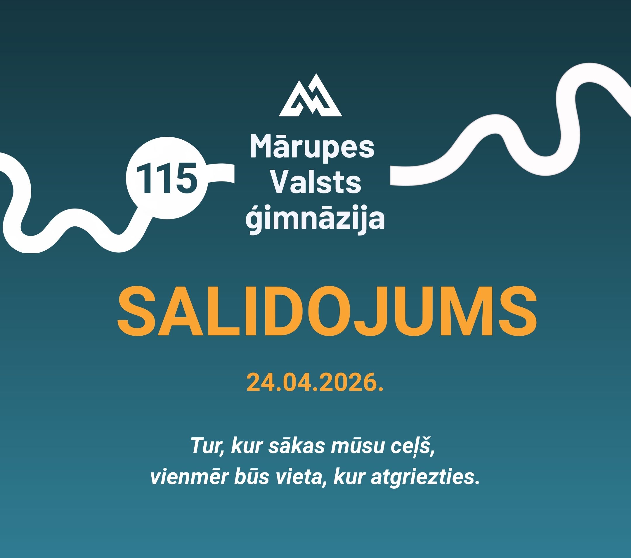 Zils vizuālis ar tekstu