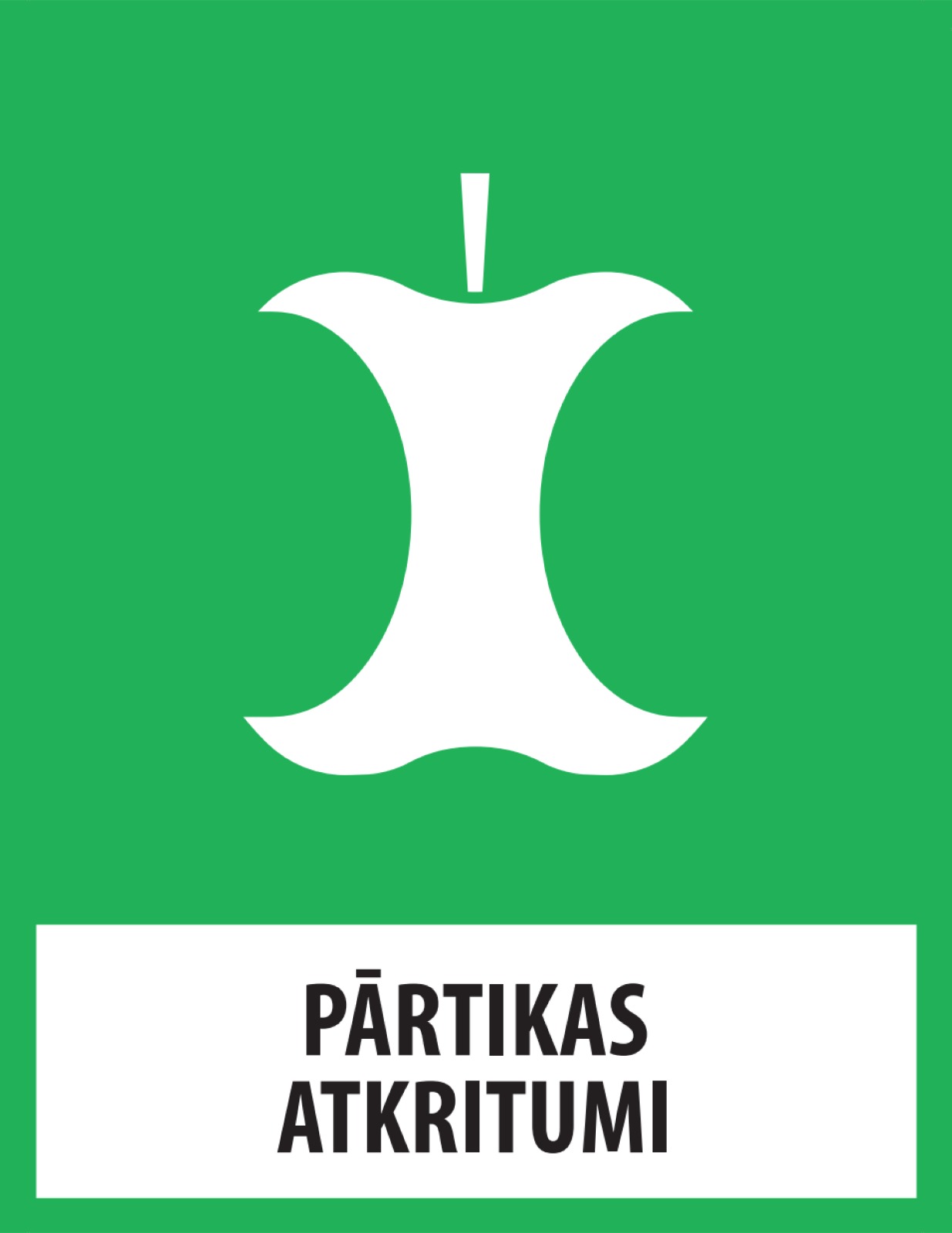 Pārtikas atkritumu piktogramma