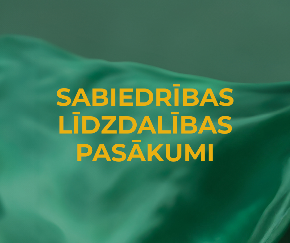 sabiedrības līdzdalības pasākumi