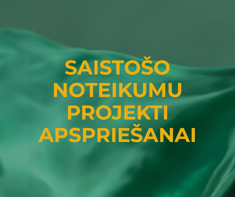 saistošo noteikumu projekti