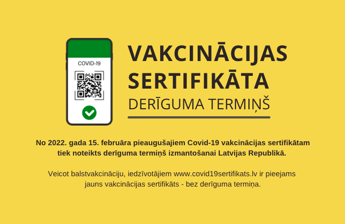 Vakcinācijas sertifikāta derīguma termiņš