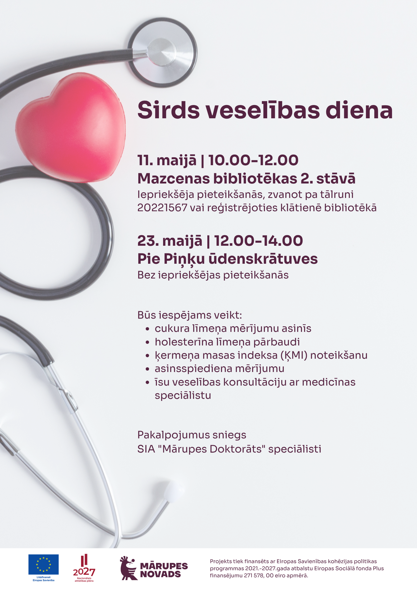 Gaiša afiša ar krāsainiem elementiem