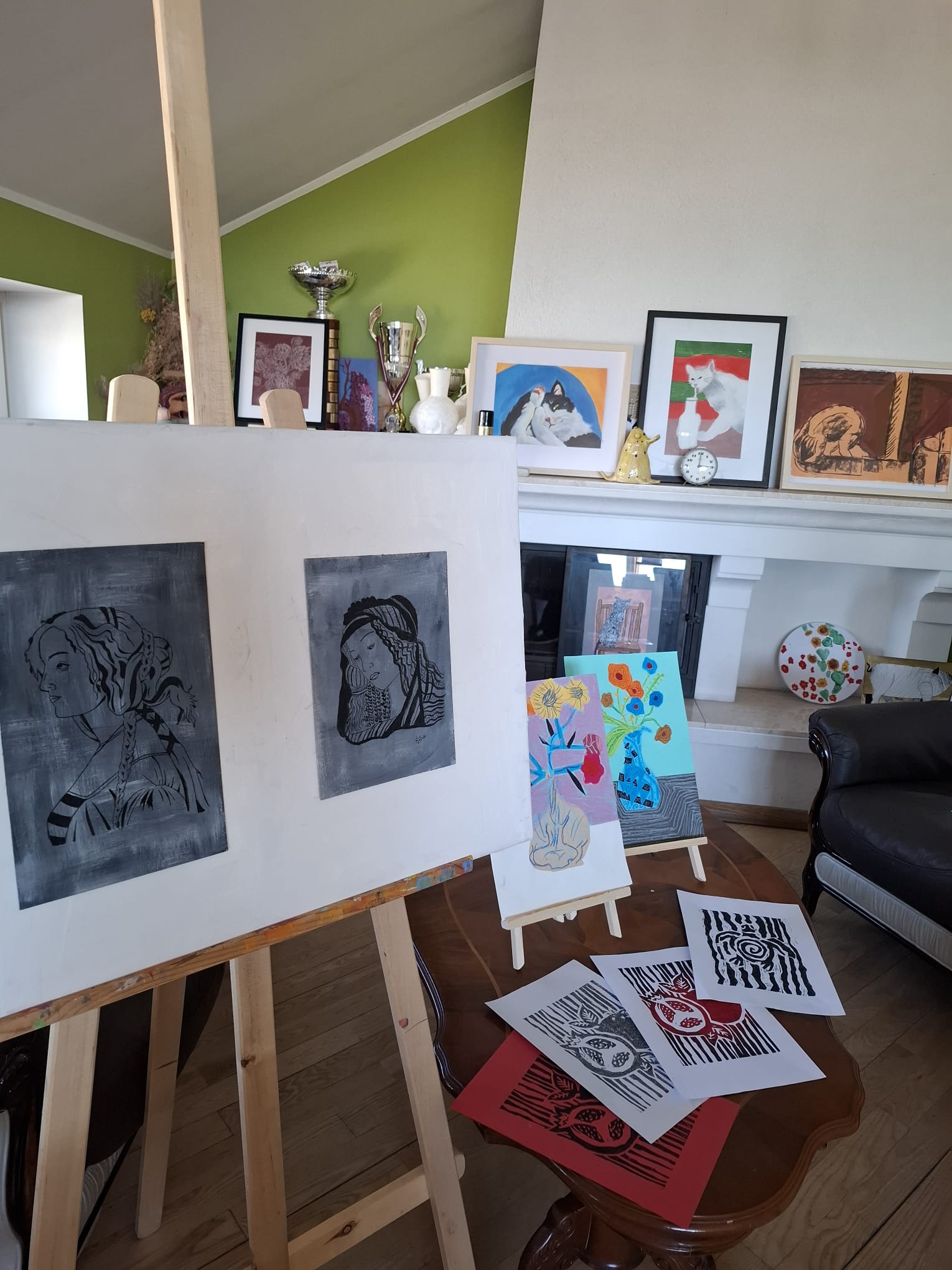 izstādes kopskats telpā