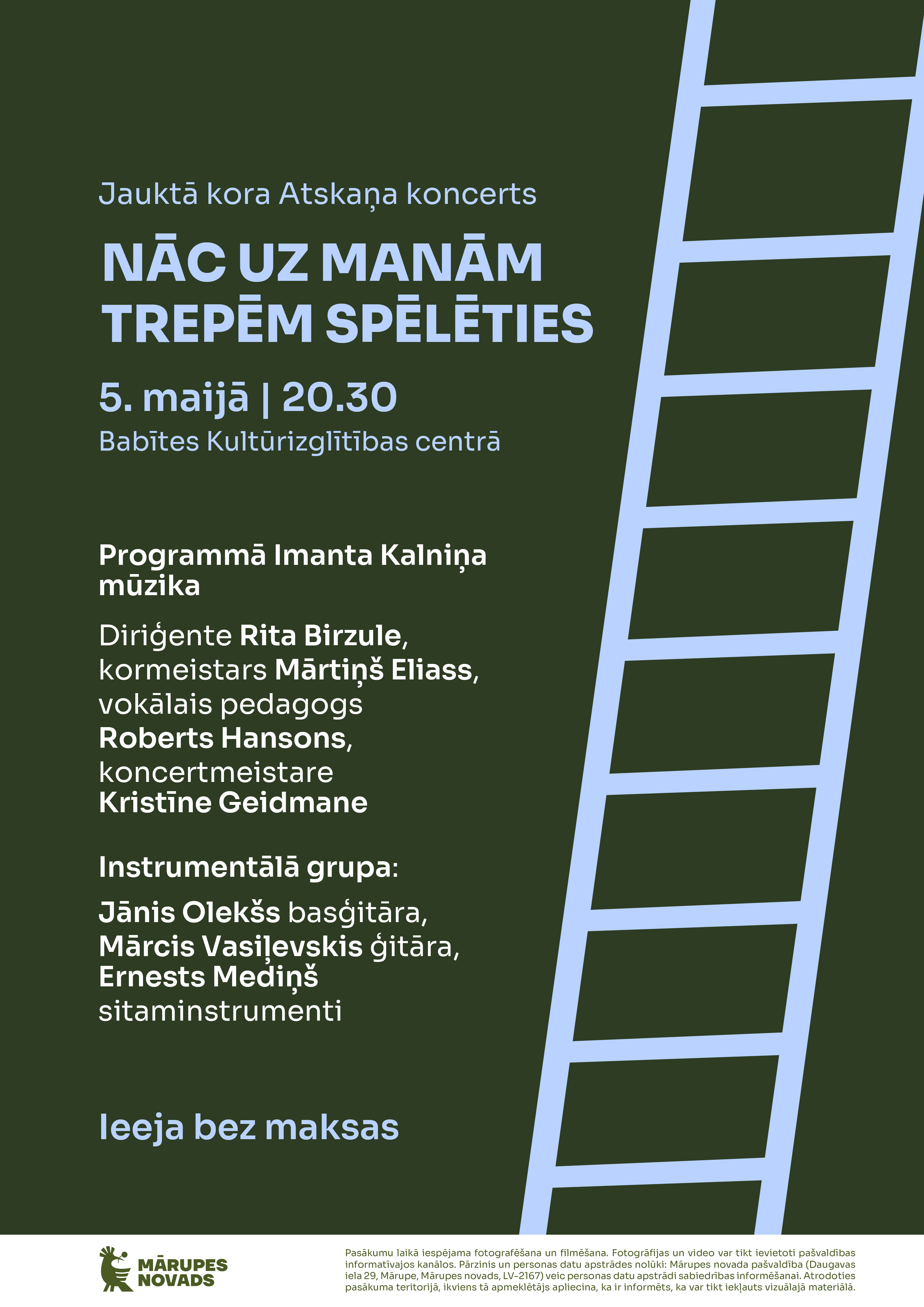 Kora "Atskaņa" koncerts “Nāc uz manām trepēm spēlēties”