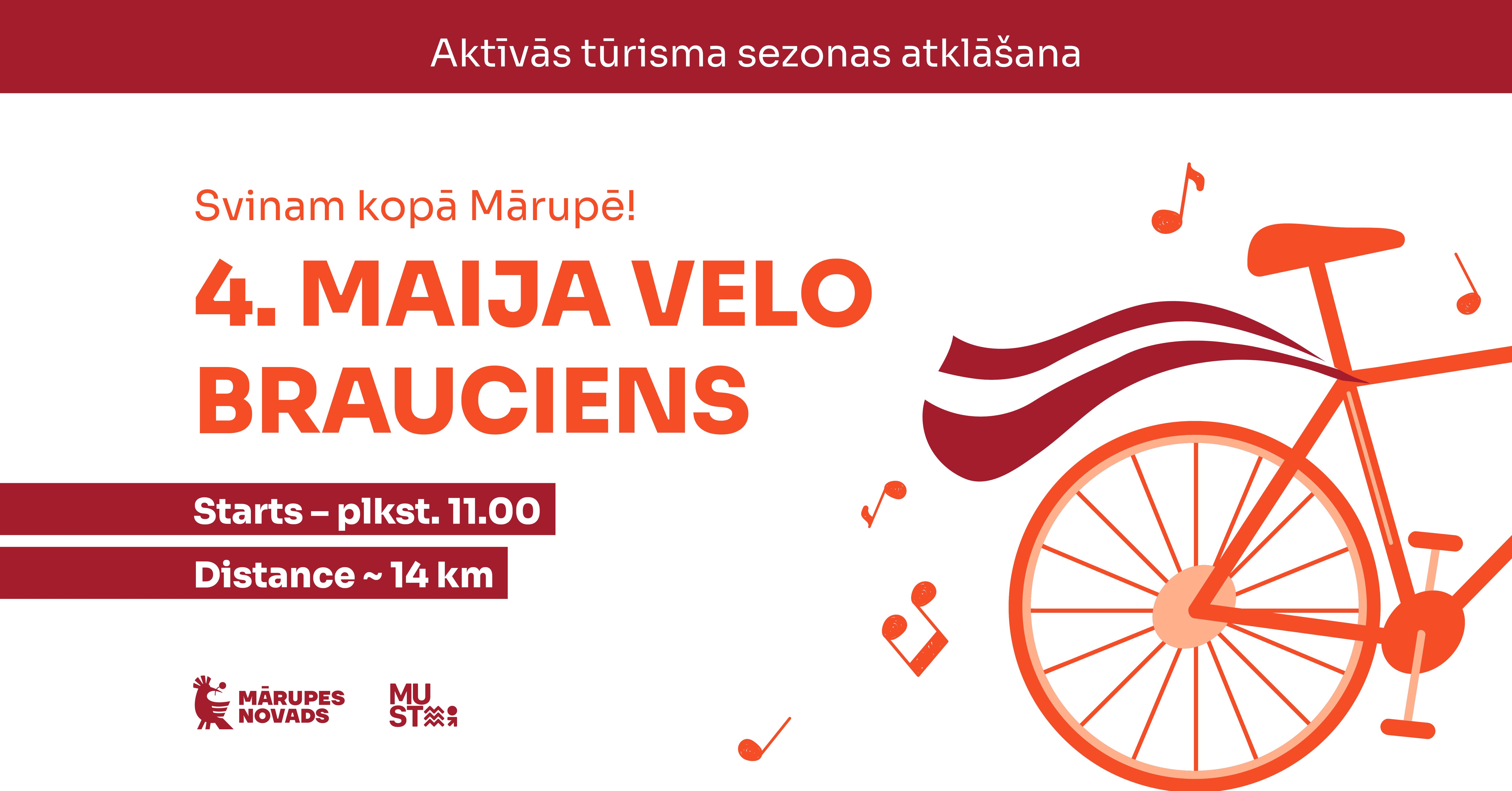 Velobrauciens 4. maijā Velobrauciens 4. maijā Mārupē