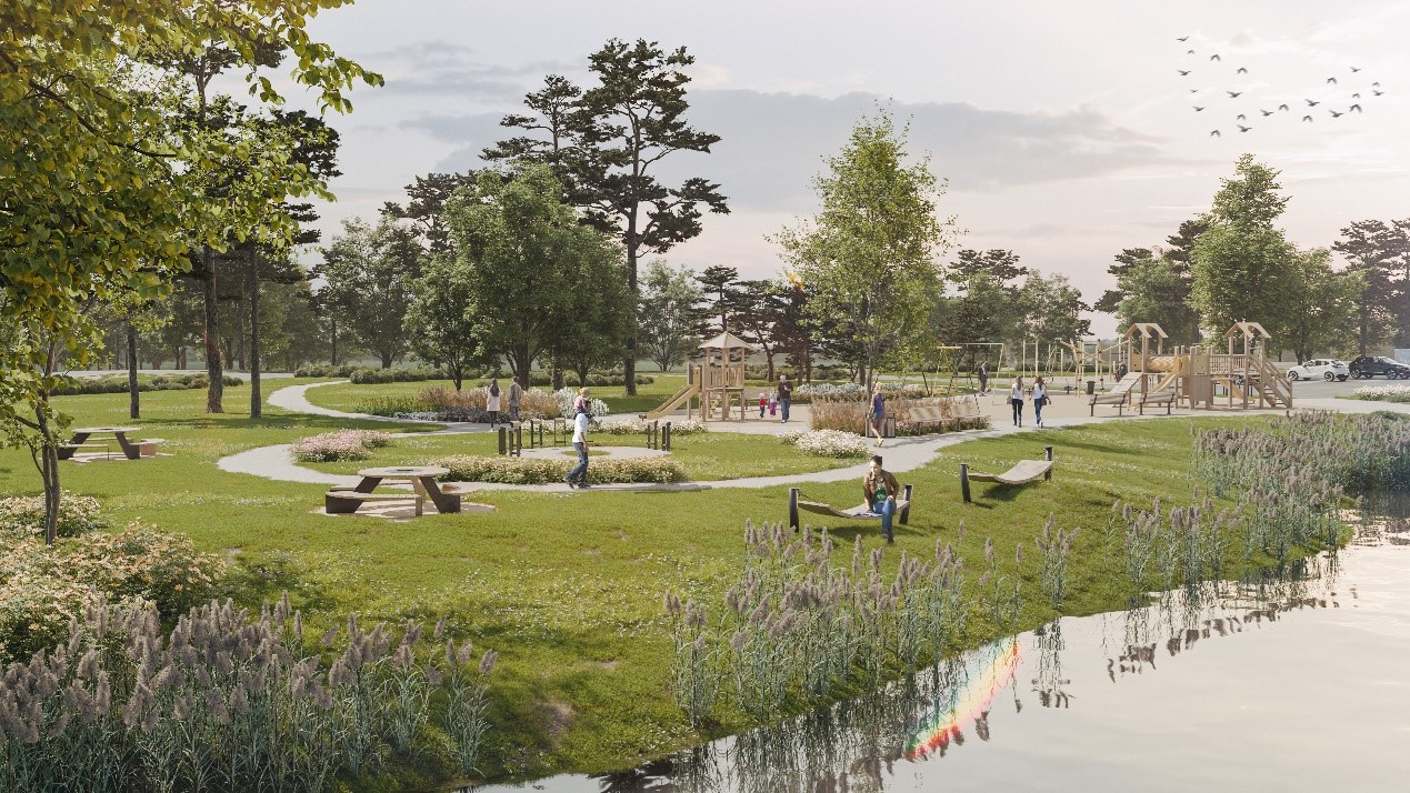 Spuņņupes peldvietas vizualizācija