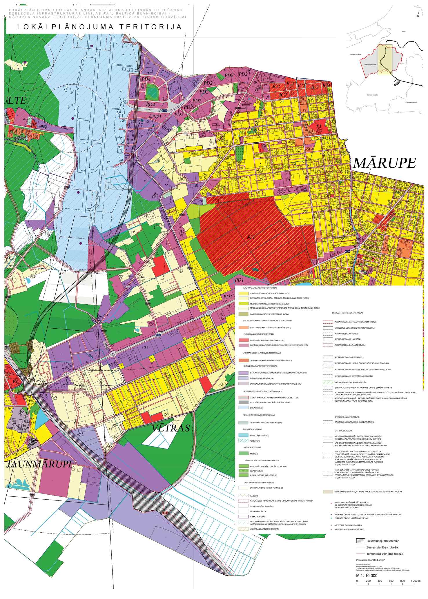 Rail Baltic Mārupe topogrāfija