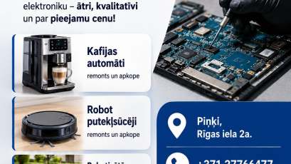 Elektronikas serviss Piņķos.