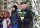 Atceres brīdis pie pieminekļiem Pirmās neatkarīgās LR karavīriem, 10.11.2016.