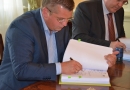 Ūdenssaimniecības infrastruktūras attīstības projekta līgumu slēgšana, 02.07.2014.