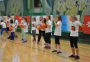 Mārupes skolēni sporto kopā ar basketbolistu Uldi Viļumu, 19.12.2013.