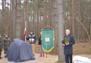 Tiek atklāts piemiņas akmens latviešu karavīriem, 13.11.2014.
