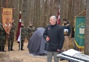 Tiek atklāts piemiņas akmens latviešu karavīriem, 13.11.2014.