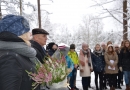 Atceres brīdis pie pieminekļiem Pirmās neatkarīgās LR karavīriem, 10.11.2016.