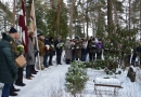 Barikāžu laika upuru piemiņas brīdis Mārupes kapos, 16.01.2019.