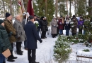 Barikāžu laika upuru piemiņas brīdis Mārupes kapos, 16.01.2019.