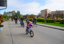 Bildē redzams Aktīvās tūrisma sezonas noslēguma velo brauciens Mārupes novadā