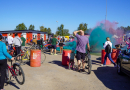 Bildē redzams Aktīvās tūrisma sezonas noslēguma velo brauciens Mārupes novadā