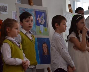 Mārupes pamatskolas audzēkņu izstādes atklāšana, 31.03.2017.