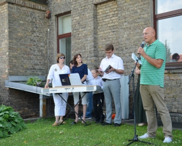 acelts Dziesmu un deju svētku karogs Mārupē! 30.06.2013.