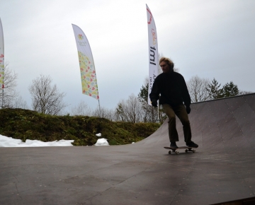 Mini skeitošanas rampas atklāšana Mārupes Veikparkā, 10.12.2016.
